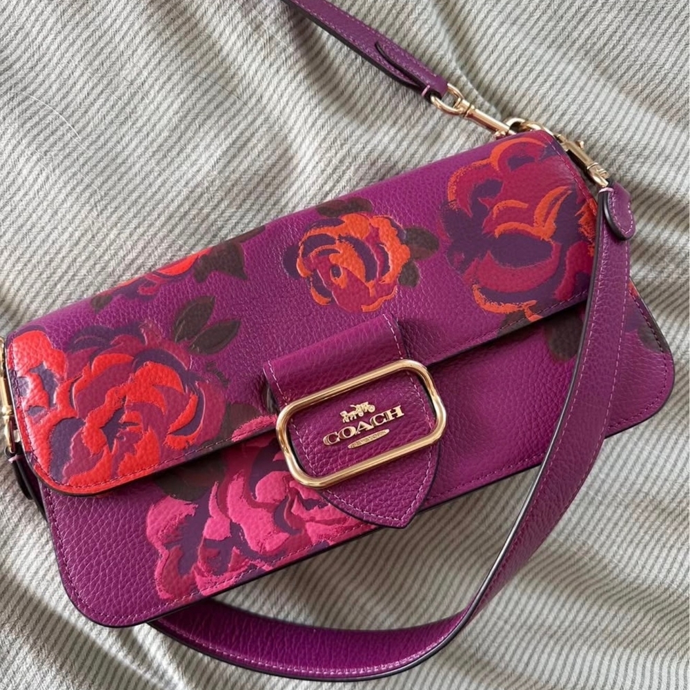 Coach Purple Floral Women's Bag